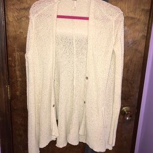 Free People Cream colored Knit Sweater- XS